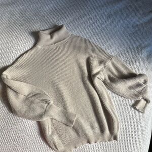 Zenana Outfitters Soft Cream Turtleneck Sweater